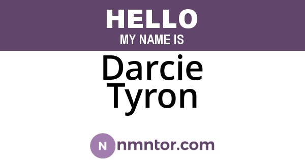 Darcie Tyron