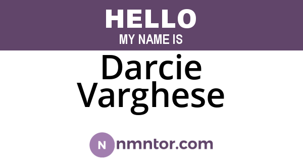 Darcie Varghese