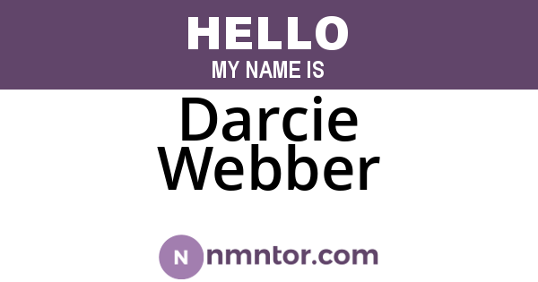 Darcie Webber