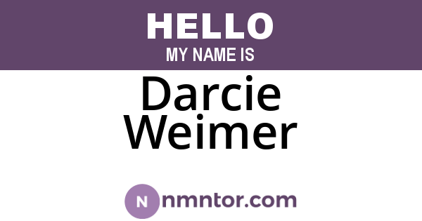 Darcie Weimer