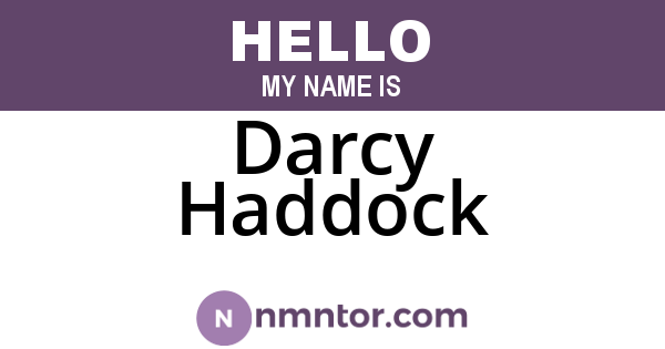 Darcy Haddock