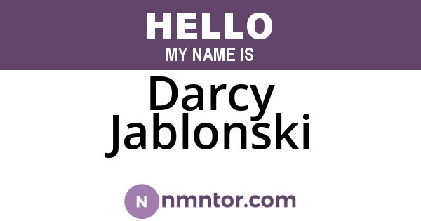 Darcy Jablonski