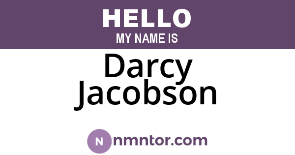 Darcy Jacobson