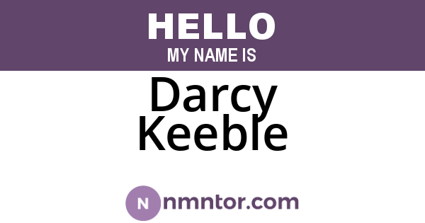 Darcy Keeble