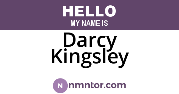 Darcy Kingsley