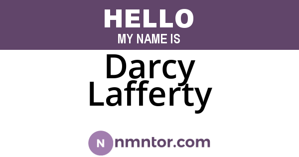 Darcy Lafferty