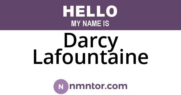 Darcy Lafountaine
