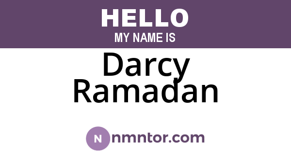 Darcy Ramadan