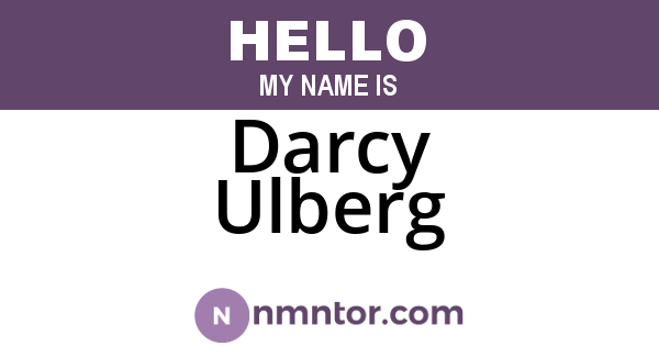 Darcy Ulberg
