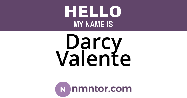 Darcy Valente