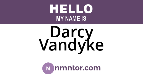 Darcy Vandyke