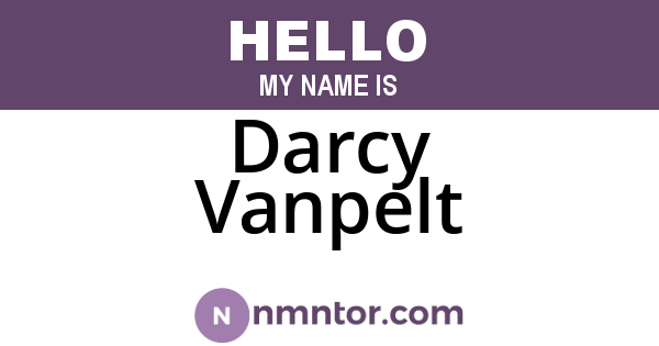 Darcy Vanpelt