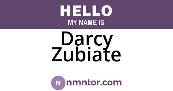 Darcy Zubiate