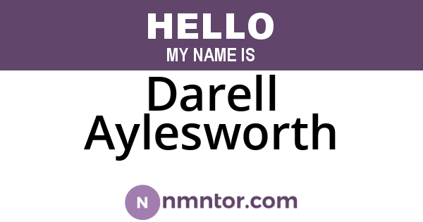 Darell Aylesworth