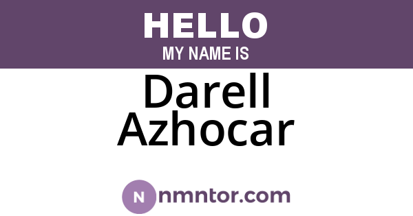 Darell Azhocar