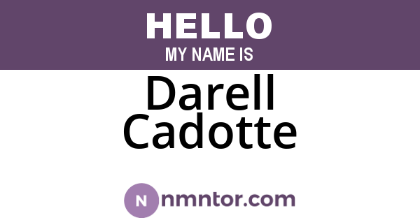 Darell Cadotte