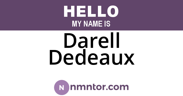 Darell Dedeaux