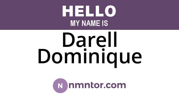 Darell Dominique