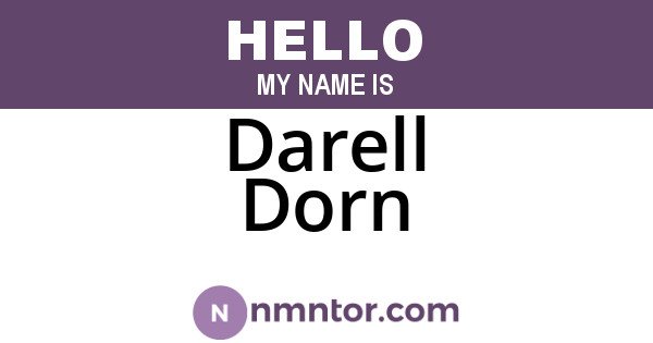 Darell Dorn