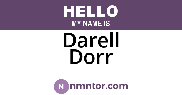 Darell Dorr