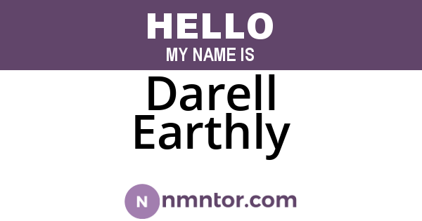 Darell Earthly