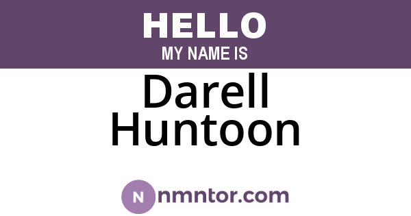 Darell Huntoon
