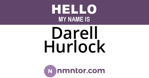 Darell Hurlock