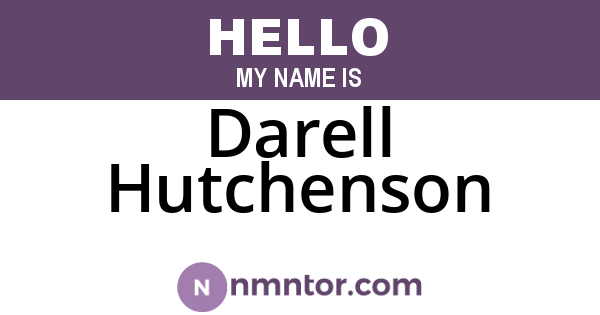 Darell Hutchenson