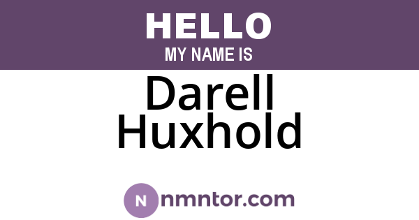 Darell Huxhold