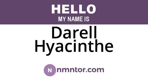 Darell Hyacinthe