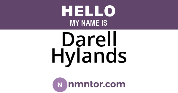 Darell Hylands