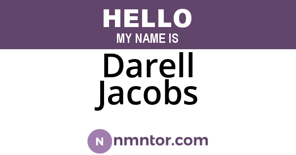 Darell Jacobs