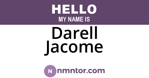 Darell Jacome