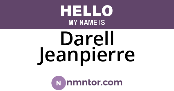 Darell Jeanpierre