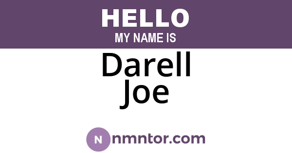 Darell Joe