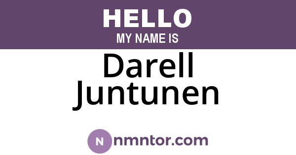 Darell Juntunen