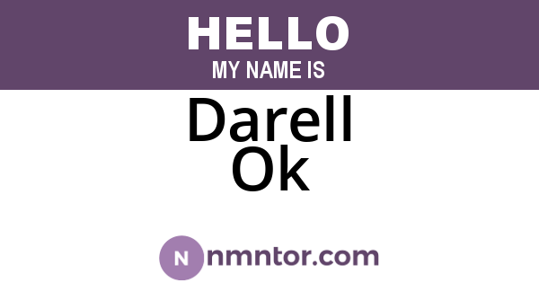 Darell Ok