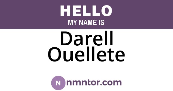 Darell Ouellete