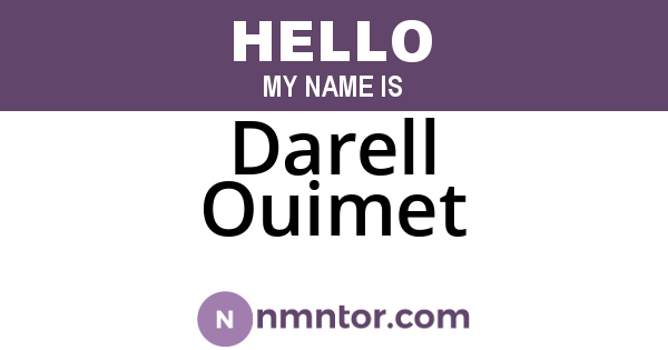 Darell Ouimet