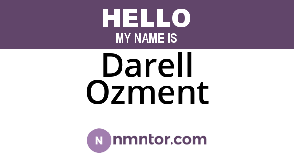 Darell Ozment