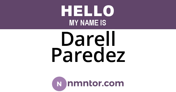 Darell Paredez