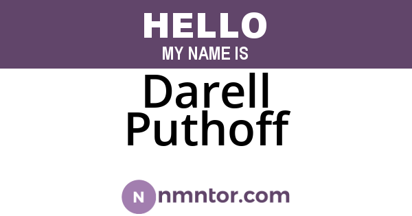 Darell Puthoff