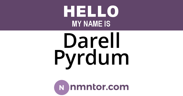 Darell Pyrdum