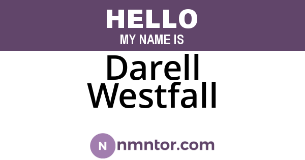 Darell Westfall