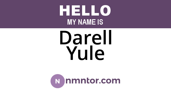 Darell Yule