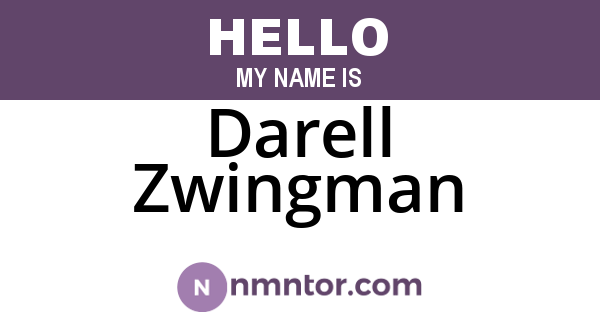 Darell Zwingman