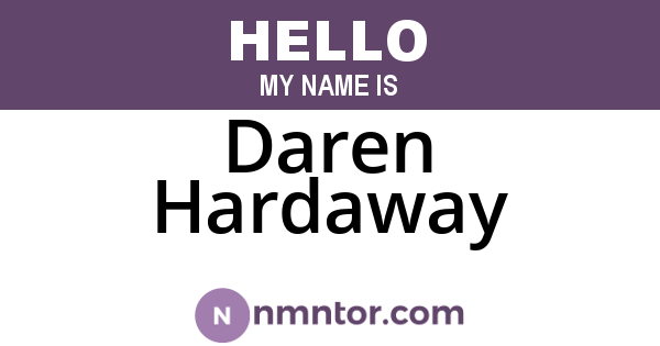 Daren Hardaway