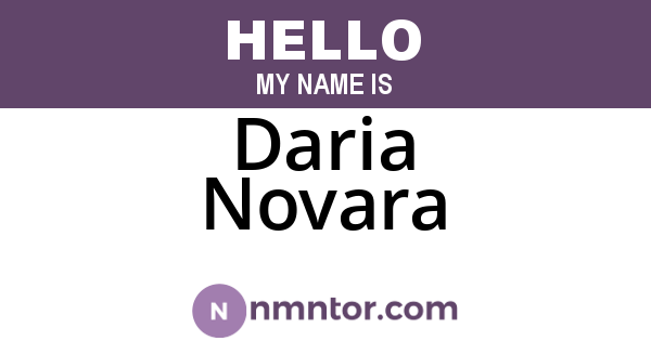 Daria Novara