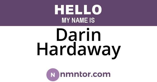 Darin Hardaway