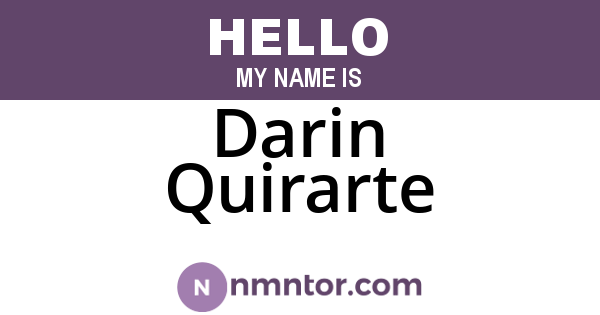 Darin Quirarte